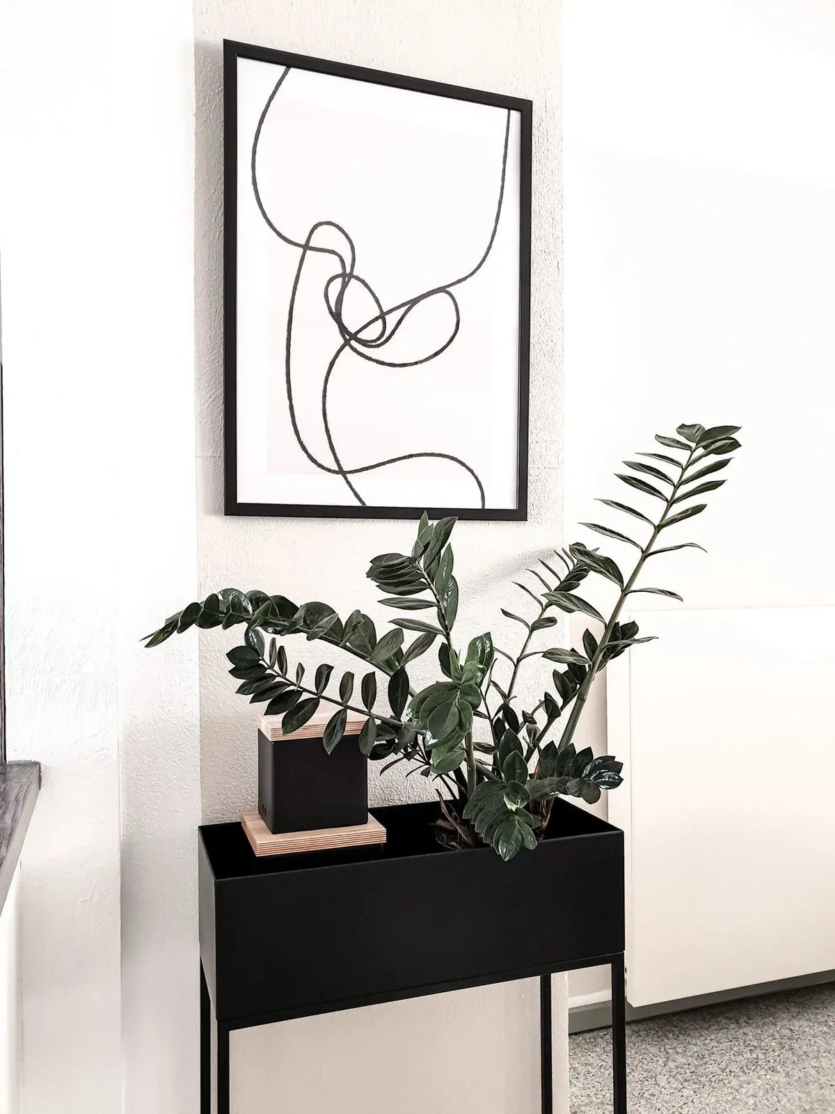 Pflanzkonsole - Circo, 78x60x25cm, Pflanzkübel von aplanta, in Schwarz