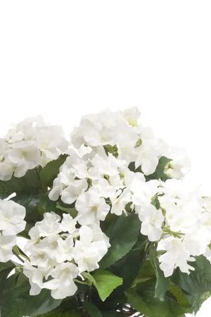 Künstliche Hortensie - Lenny, 45 cm, Kunstblume von aplanta, inkl. Dekotopf, in Natur, für drinnen