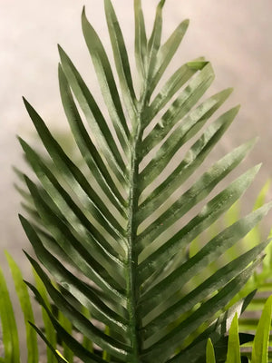 Künstliche Goldfruchtpalme - Connor, 90 cm, Kunstbaum von aplanta, im schwarzen Topf, in Natur, für drinnen