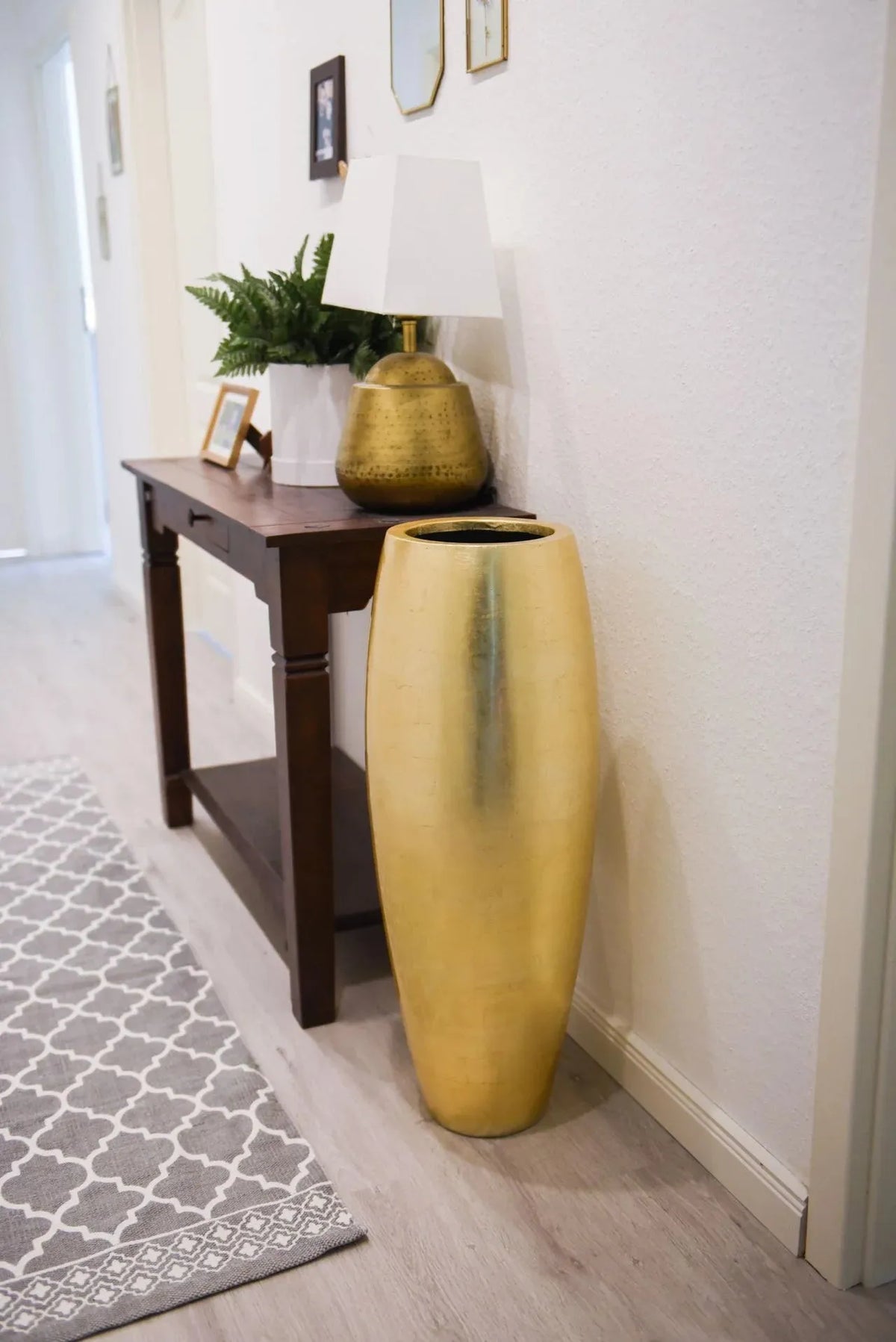 Pflanzkübel - Elda, 29x100cm, von aplanta, in Gold