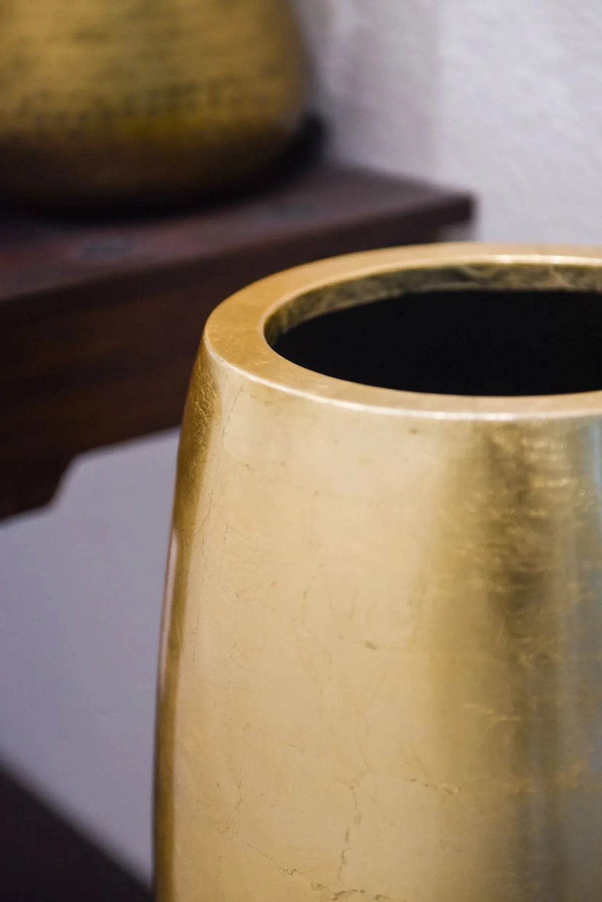 Pflanzkübel - Elda, 29x100cm, von aplanta, in Gold