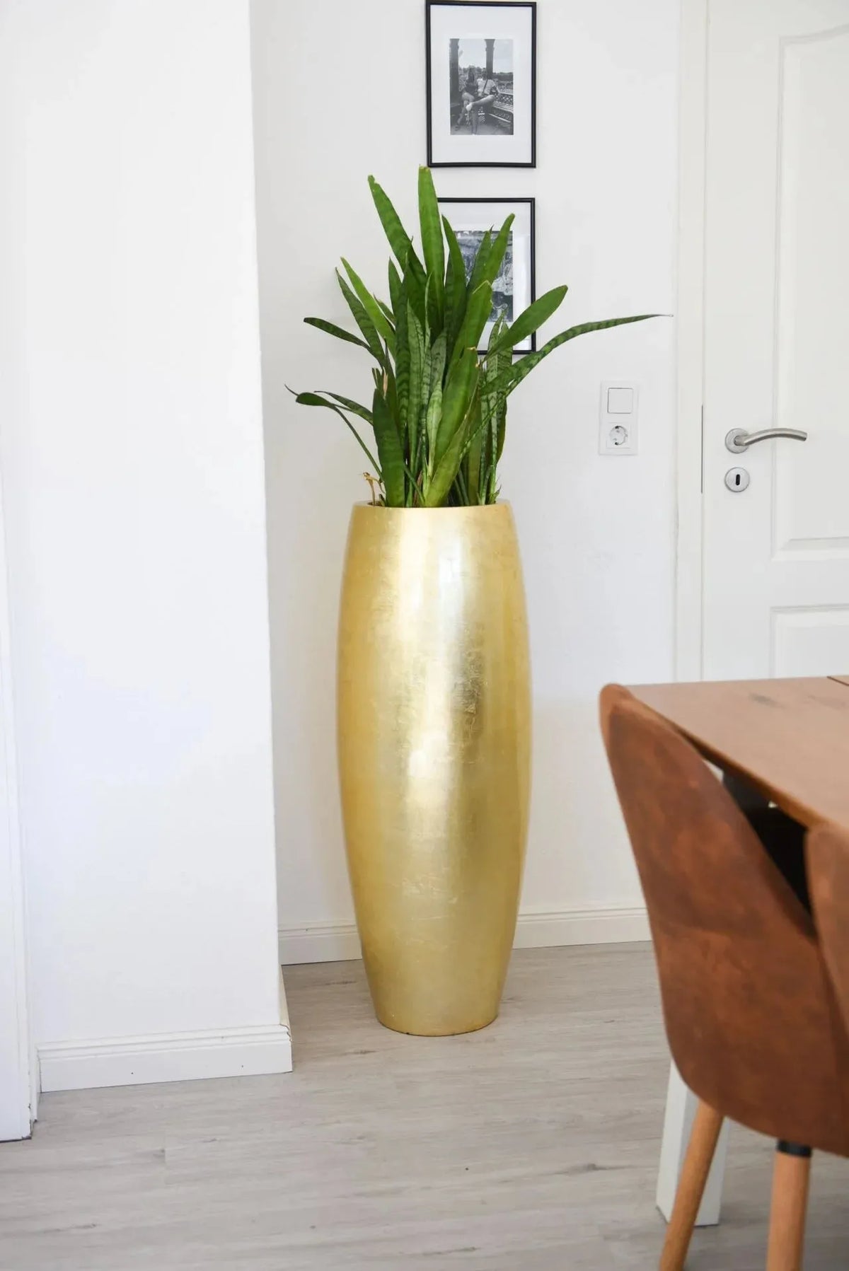 Pflanzkübel - Elda, 29x100cm, von aplanta, in Gold