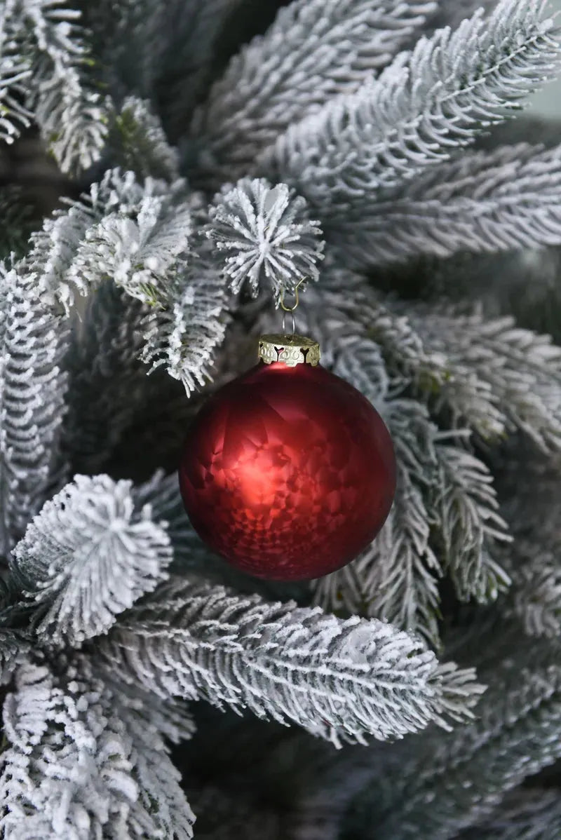 Künstlicher Weihnachtsbaum mit Schnee - Elsa, 150 cm, Kunstbaum von aplanta, in Grün weiß, für drinnen