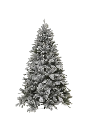 Künstlicher Weihnachtsbaum mit Schnee - Elsa, 180 cm, Kunstbaum von aplanta, in Grün weiß, für drinnen
