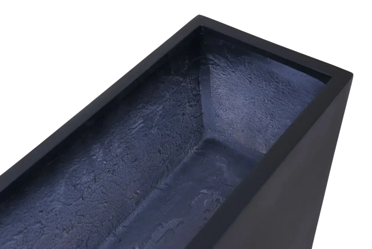 Pflanzkübel - Nastja, 75x88x30cm, von aplanta, in Anthrazit, für drinnen & draußen