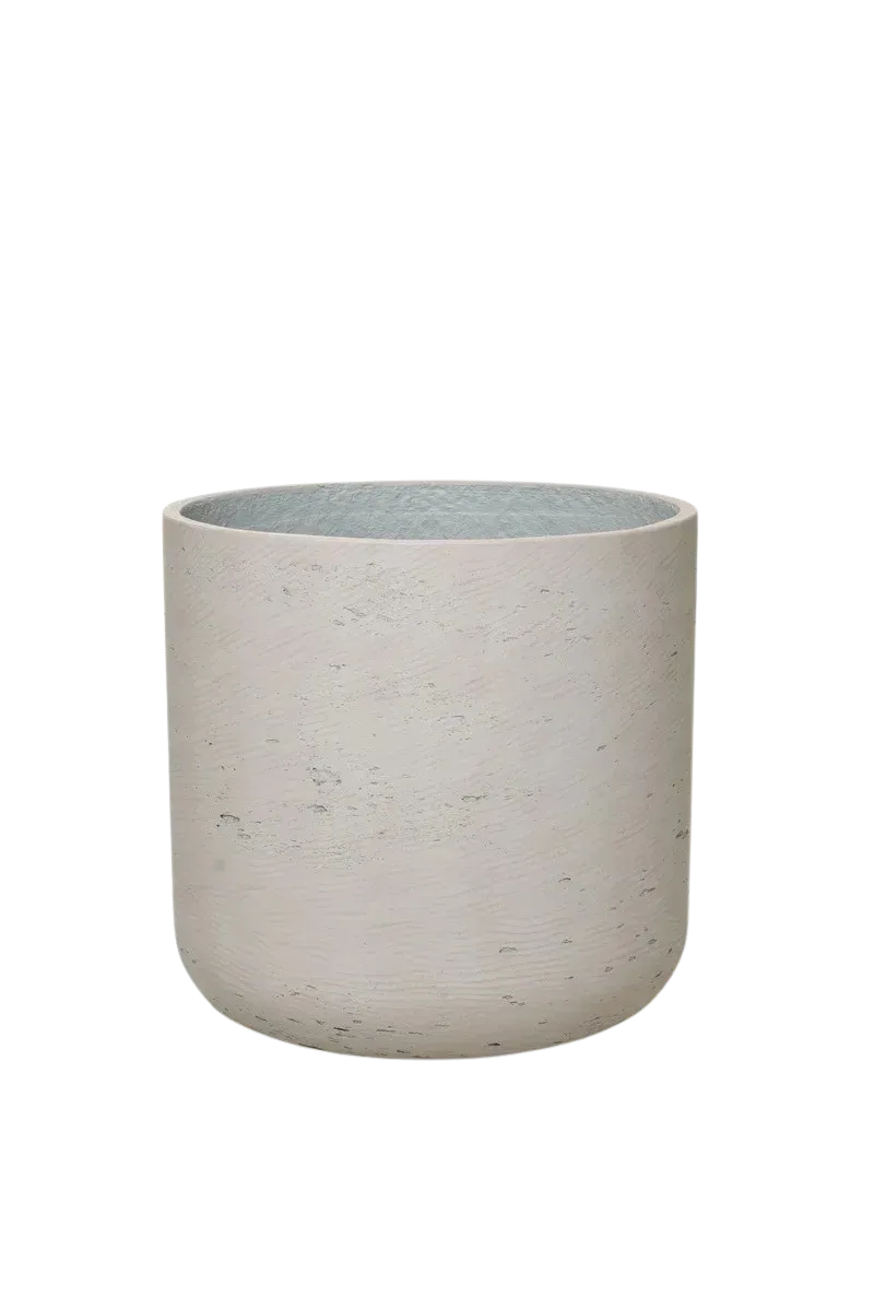 Blumentopf - Nole, 44x42cm, Pflanzkübel von aplanta, in Beige, für drinnen & draußen