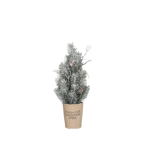 Künstlicher Tannenbaum - Rachel, 30 cm, Kunstbaum von aplanta, beeist, in Natur, für drinnen