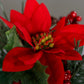 Künstliches Poinsettia-Weihnachtsarrangement - Billy, 20 cm, Kunstblume von aplanta, inkl. Dekotopf, in Rot, für drinnen