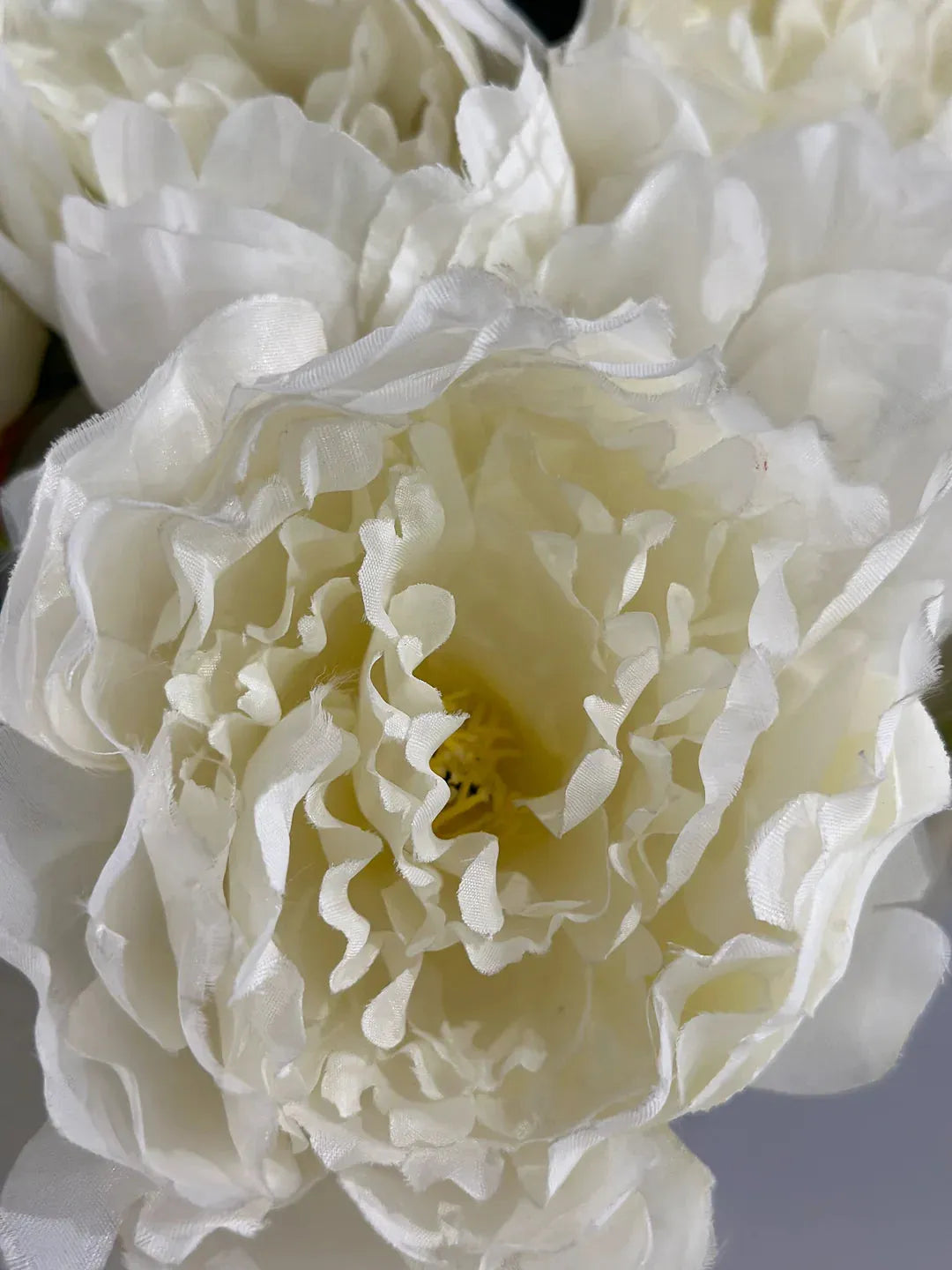 Künstliche Pfingstrose - Francesca, 30 cm, Kunstblume von aplanta, in Creme, für drinnen