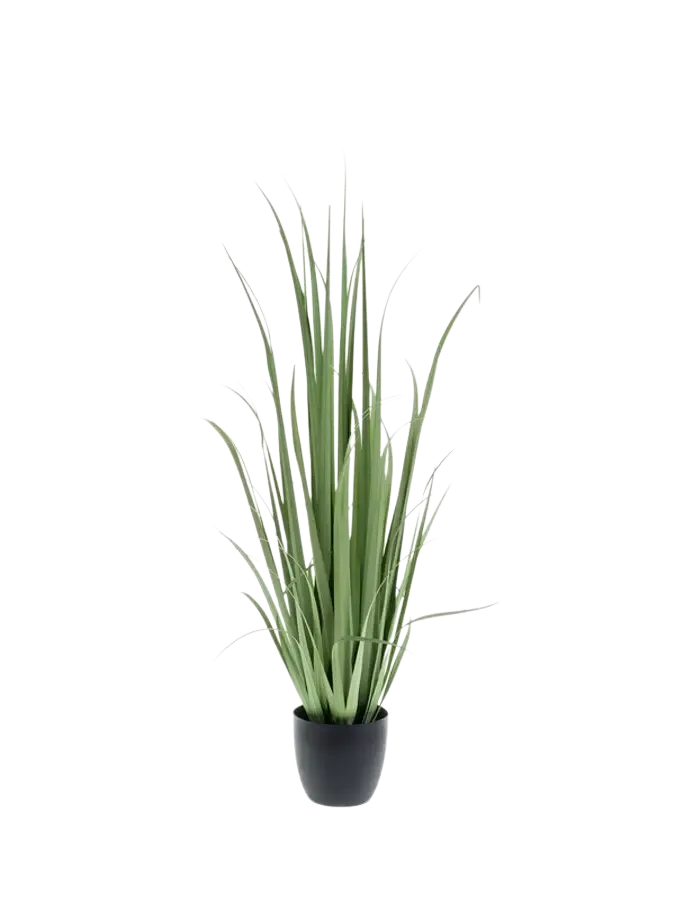 Künstliches Yucca Gras - Iva, 120 cm, Kunstpflanze von aplanta, in Grün, für drinnen