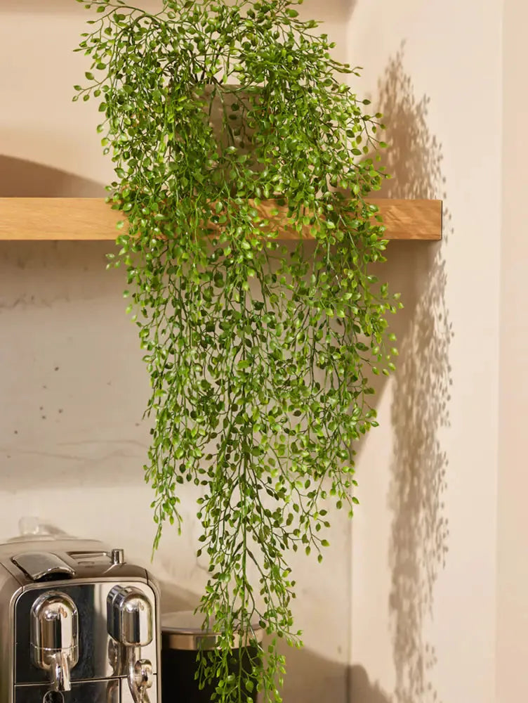 Künstlicher Hänge-Jasmin - Levin, 80 cm, Kunstpflanze von aplanta, Steckpflanze, in Natur, für drinnen