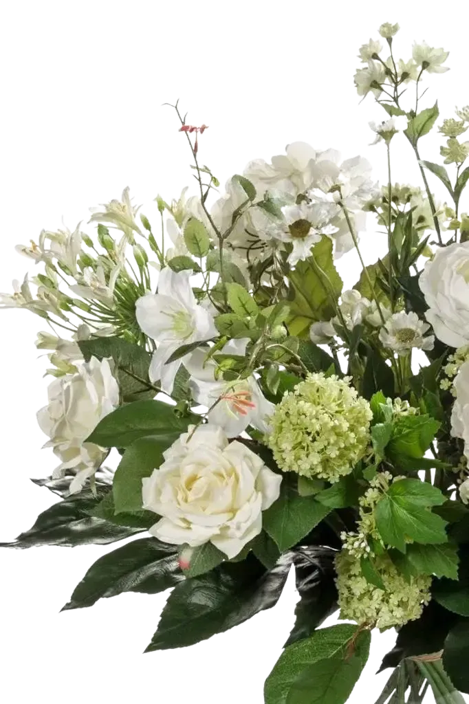Künstlicher Blumenstrauß - Joey, 60 cm, Kunstblume von aplanta, handgebunden, in Natur, für drinnen