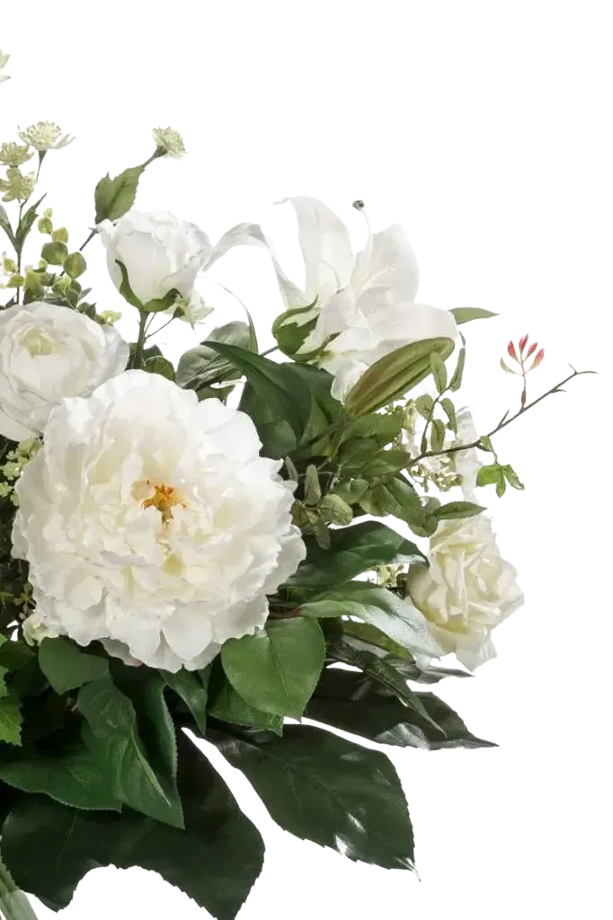 Künstlicher Blumenstrauß - Joey, 60 cm, Kunstblume von aplanta, handgebunden, in Natur, für drinnen