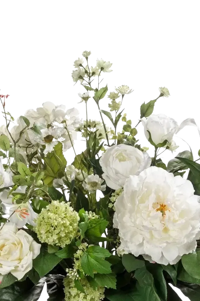 Künstlicher Blumenstrauß - Joey, 60 cm, Kunstblume von aplanta, handgebunden, in Natur, für drinnen
