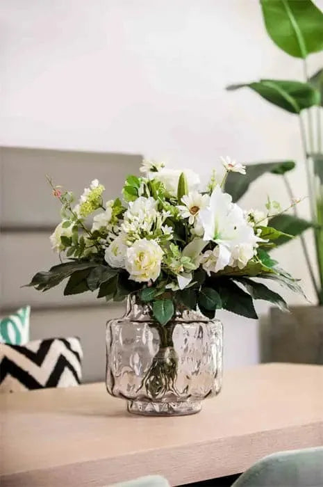 Künstlicher Blumenstrauß - Joey, 60 cm, Kunstblume von aplanta, handgebunden, in Natur, für drinnen