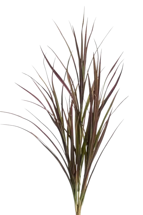 Künstliches Gras - Merle, 90 cm, Kunstpflanze von aplanta, UV-beständig, in Rot, für draußen
