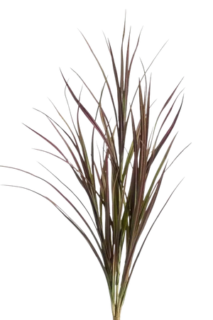 Künstliches Gras - Merle, 90 cm, Kunstpflanze von aplanta, UV-beständig, in Rot, für draußen