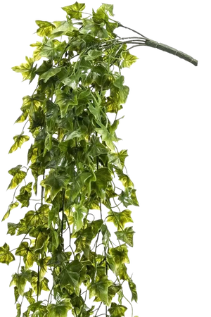 Künstlicher Hänge-Efeu - Kenan, 75 cm, Kunstpflanze von aplanta, UV-beständig, Steckpflanze, in Natur, für draußen