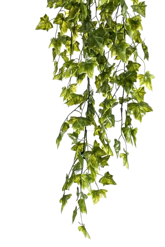 Künstlicher Hänge-Efeu - Kenan, 75 cm, Kunstpflanze von aplanta, UV-beständig, Steckpflanze, in Natur, für draußen