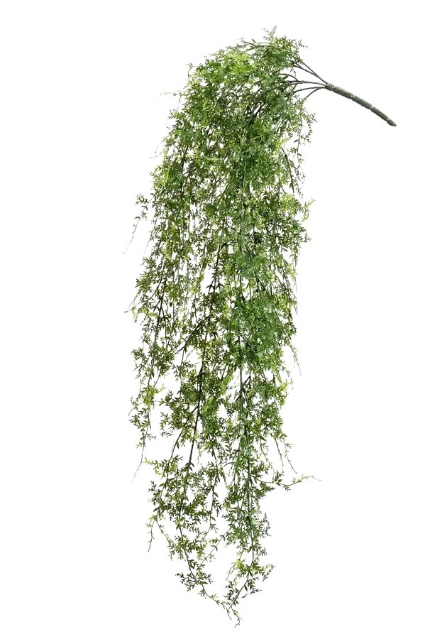 Künstlicher Hänge-Farn - Katharina, 80 cm, Kunstpflanze von aplanta, UV-beständig, Steckpflanze, in Natur, für draußen