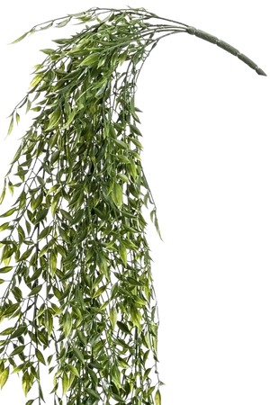 Künstlicher Hänge-Bambus - Luisa, 80 cm, Kunstpflanze von aplanta, UV-beständig, Steckpflanze, in Natur, für draußen