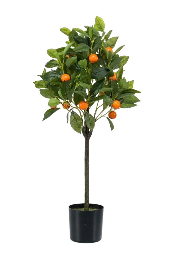 Künstlicher Orangenbaum - Julia, 75 cm, Kunstbaum von aplanta, für drinnen