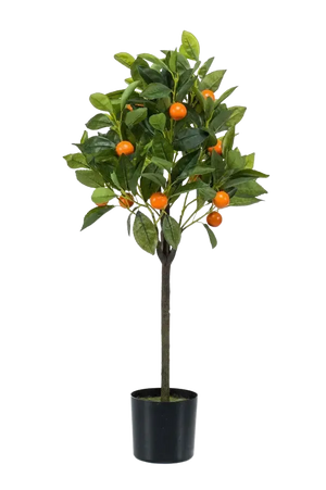 Künstlicher Orangenbaum - Julia, 75 cm, Kunstbaum von aplanta, für drinnen