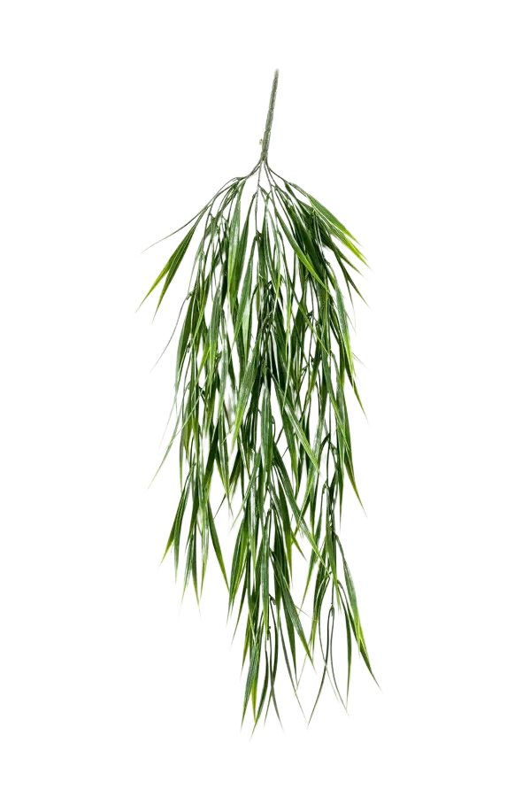 Künstliches Hänge-Gras - Luise, 80 cm, Kunstpflanze von aplanta, UV-beständig, Steckpflanze, in Grün, für draußen