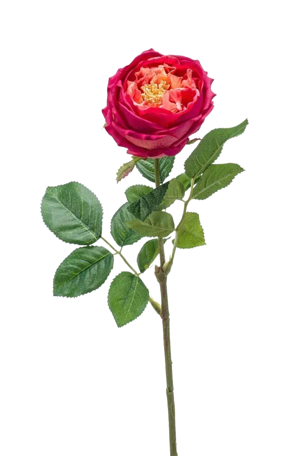 Künstliche Rose - Estefania, 60 cm, Kunstblume von aplanta, für drinnen