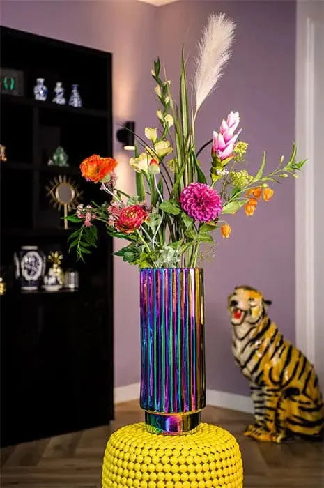 Künstlicher XL Blumenstrauß - Abbi, 110 cm, Kunstblume von aplanta, handgebunden, in Natur, für drinnen
