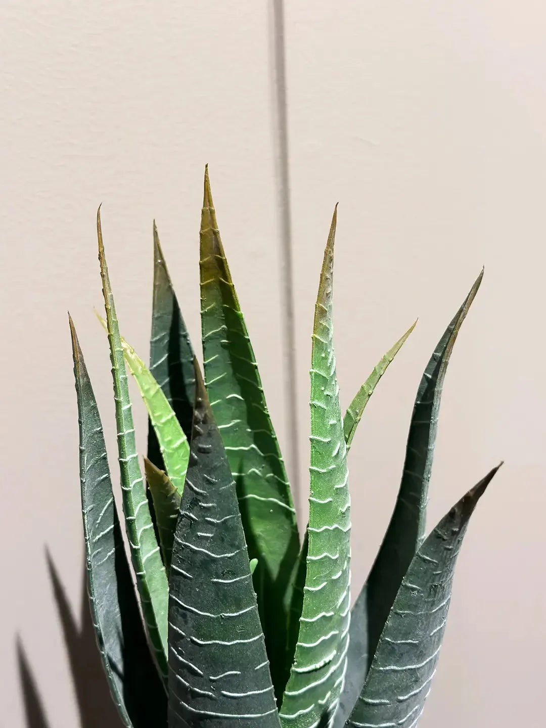 Künstliche Aloe - Patty, 30 cm, Kunstpflanze von aplanta, im schwarzen Topf, in Natur, für drinnen