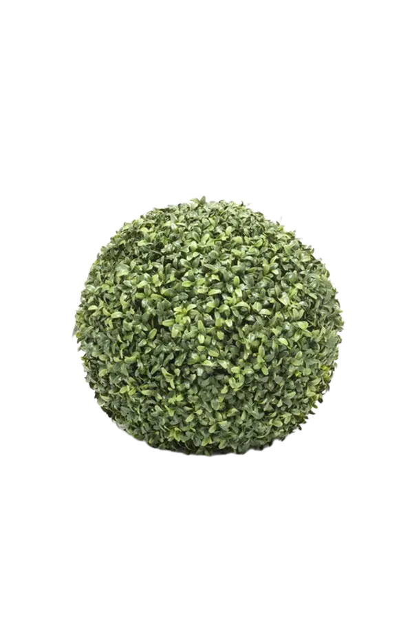 Künstlicher Buchsbaum Ball - Lothar, UV-beständig, 40 cm, Kunstbaum von aplanta, in Natur, für drinnen