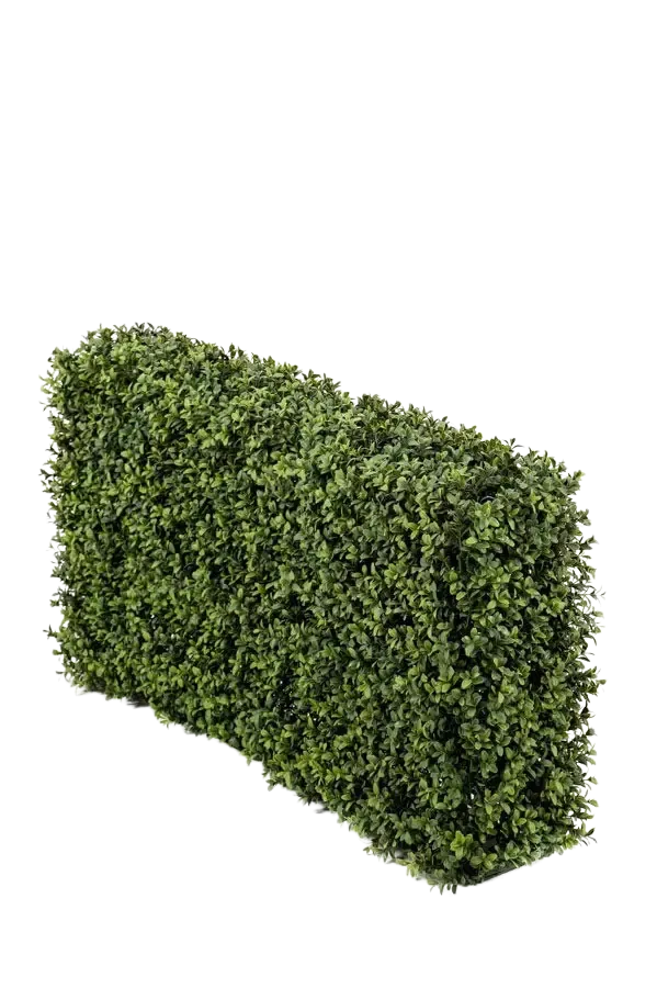 Künstliche Buchsbaumhecke - Jannis, 50 cm, Kunstbaum von aplanta, UV-beständig, in Natur, für draußen