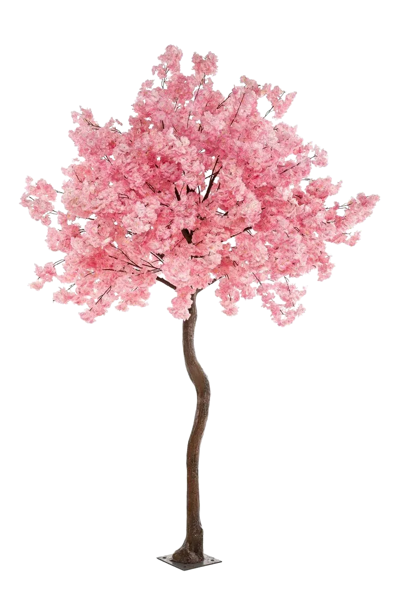 Künstlicher Kirschbaum - Elia, 270 cm, Kunstbaum von aplanta, in Pink, für drinnen