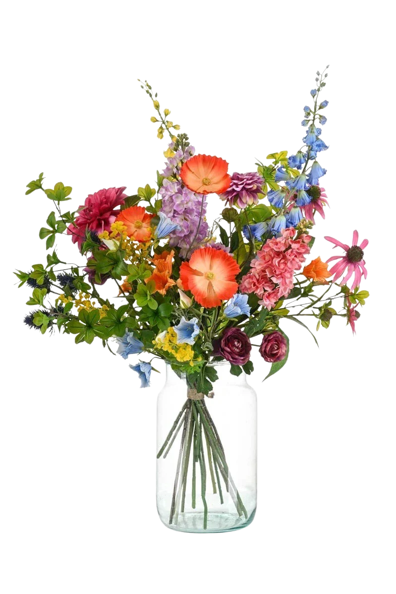 Künstlicher Blumenstrauß, 90 cm, Kunstblume von aplanta, Kaurus, in Natur, für drinnen