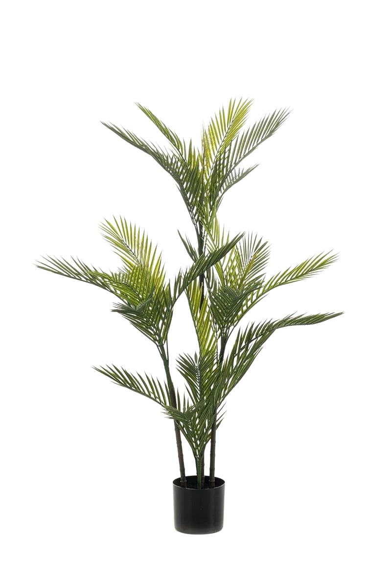 Künstliche Palme - Plutos, 120 cm, Kunstbaum von aplanta, UV-beständig, in Grün, für draußen