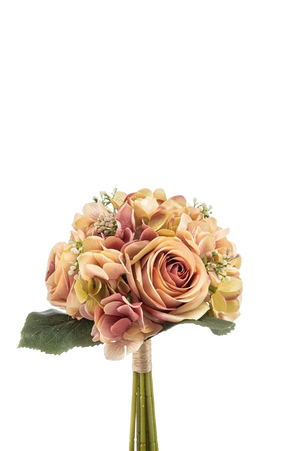 Künstlicher Blumenstrauß - Kelly, 32 cm, Kunstblume von aplanta, in Apriko, für drinnen
