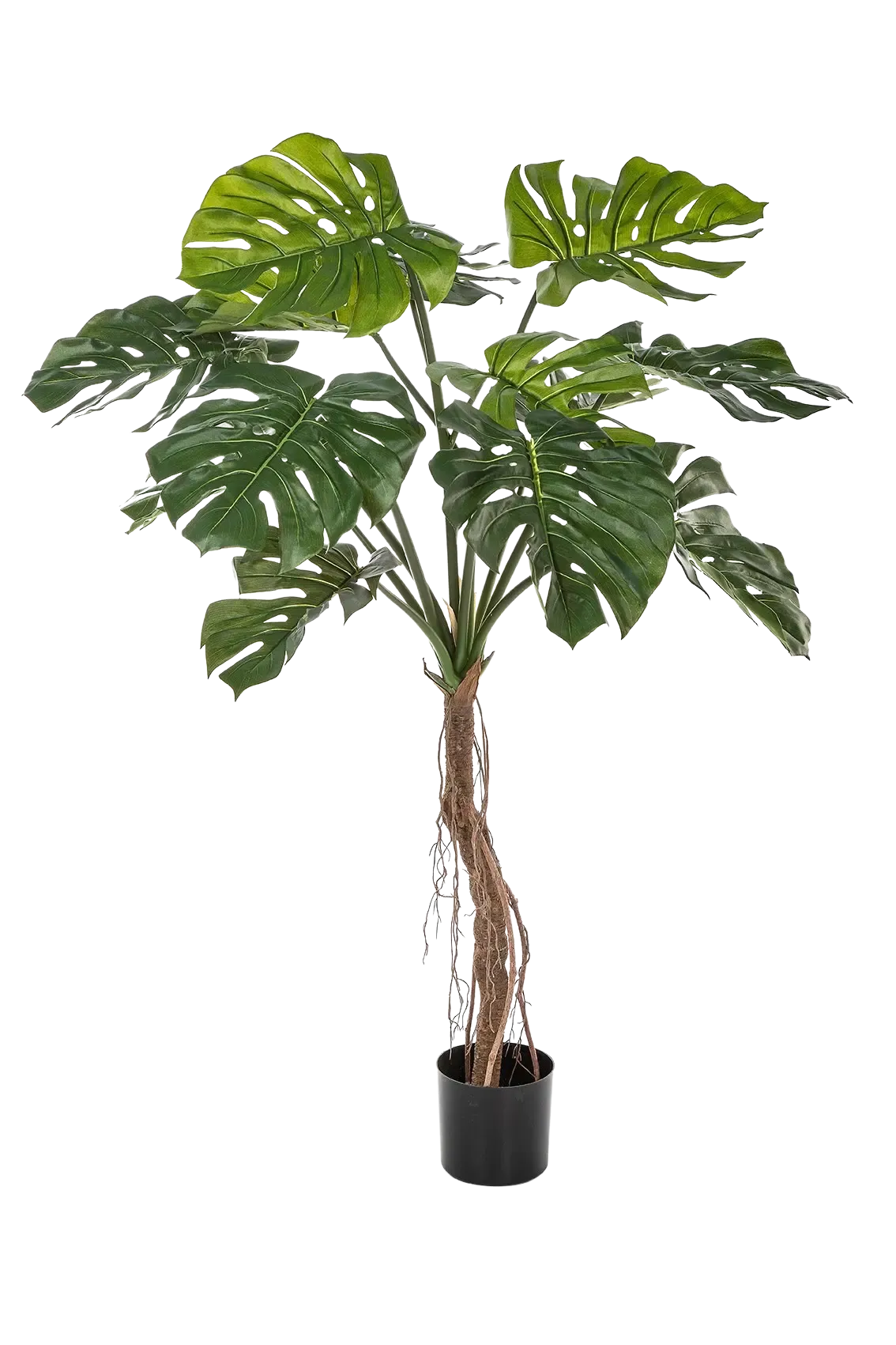 Künstliche Philodendron Monstera - Dean, 130 cm, Kunstpflanze von aplanta, in Grün, für drinnen
