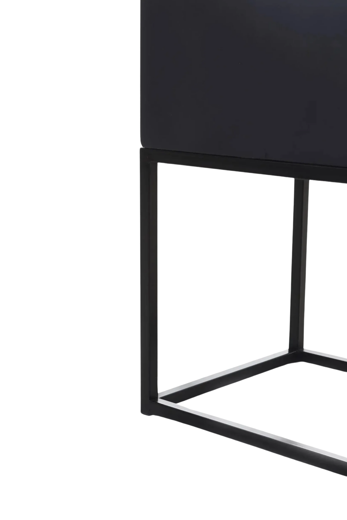 Pflanzkübel - Sefa, 80x40x40cm, von aplanta, Anthrazit, in Schwarz