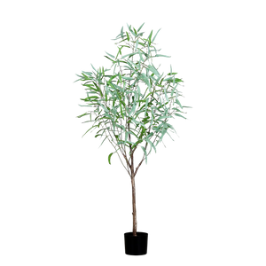 Künstlicher Eukalyptus - Manfred, 165 cm, Kunstbaum von aplanta, in Grün, für drinnen