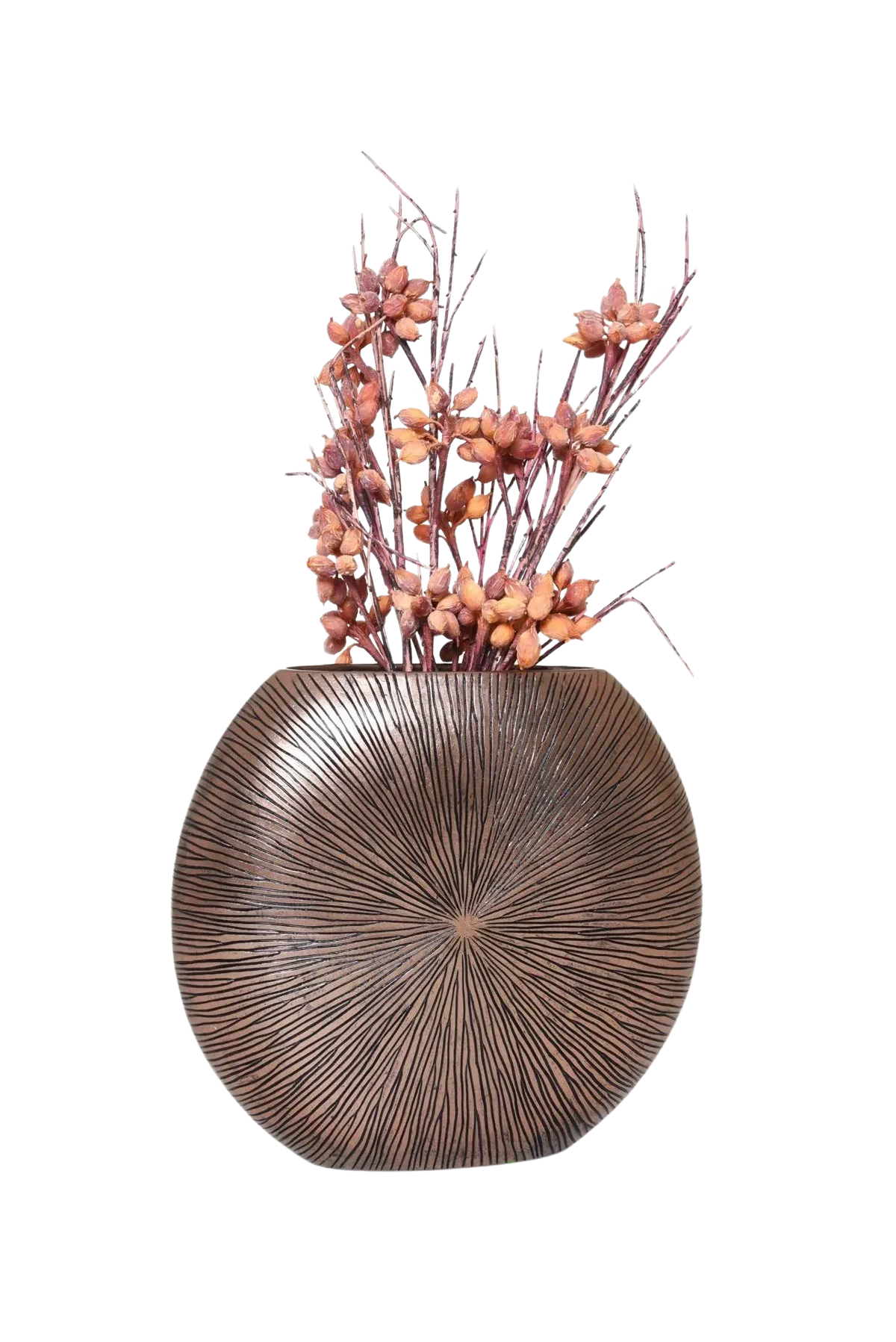 Bodenvase - Khloe, Pflanzkübel von aplanta, Schwarz, in Gold