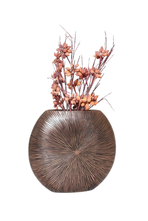 Bodenvase - Khloe, Pflanzkübel von aplanta, Schwarz, in Gold