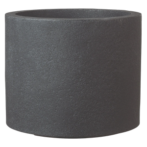 Pflanzkübel LUZERN Granit Schwarz, 39x33cm, von aplanta, für drinnen & draußen