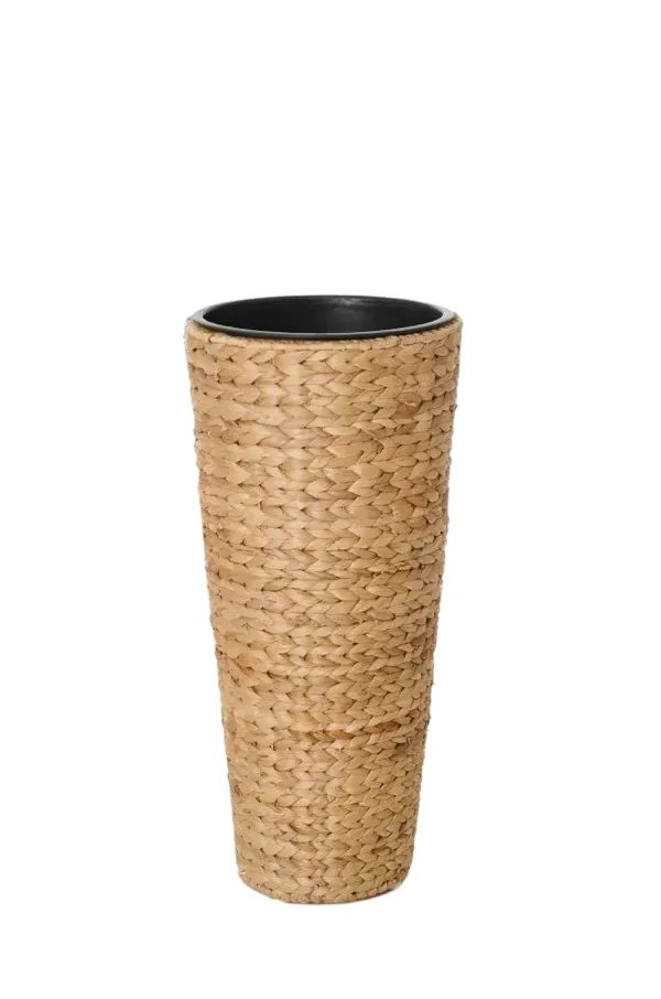 Pflanzkübel - Anesa, 60 cm, von aplanta, 60 cm hoch, in Natur, für drinnen