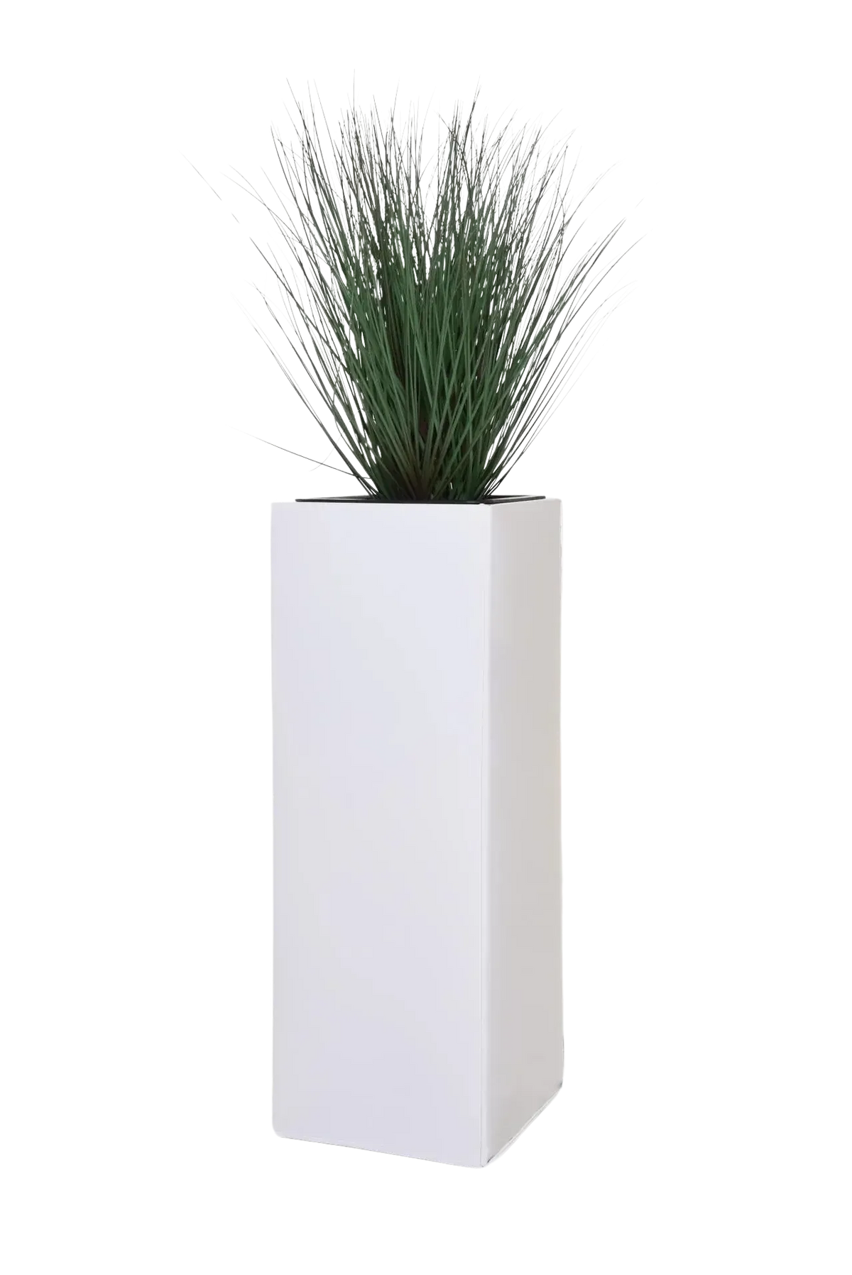 Pflanzkübel - Enisa, 24x24x65cm, von aplanta, in Weiß