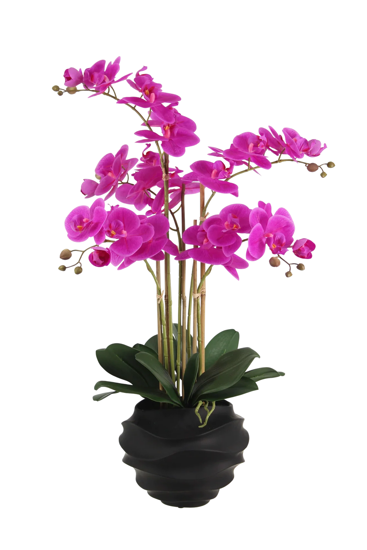 Künstliche Orchidee - Li, 66 cm, Kunstblume von aplanta, inkl. Dekotopf, in Lila, für drinnen