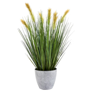 Künstlicher Fuchsschwanz - Octavine, 56 cm, Kunstpflanze von aplanta, in Grün, für drinnen