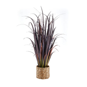 Künstliches Gras - Severin, 120 cm, Kunstpflanze von aplanta, in Grün, für drinnen