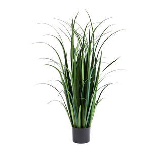 Künstliches Gras - Alaric, 120 cm, Kunstpflanze von aplanta, in Grün, für drinnen