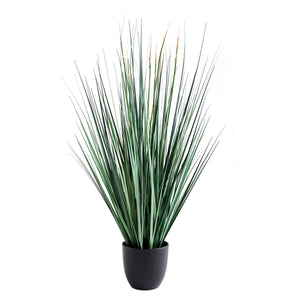 Künstliches Gras - Odalinde, 90 cm, Kunstpflanze von aplanta, in Grün, für drinnen